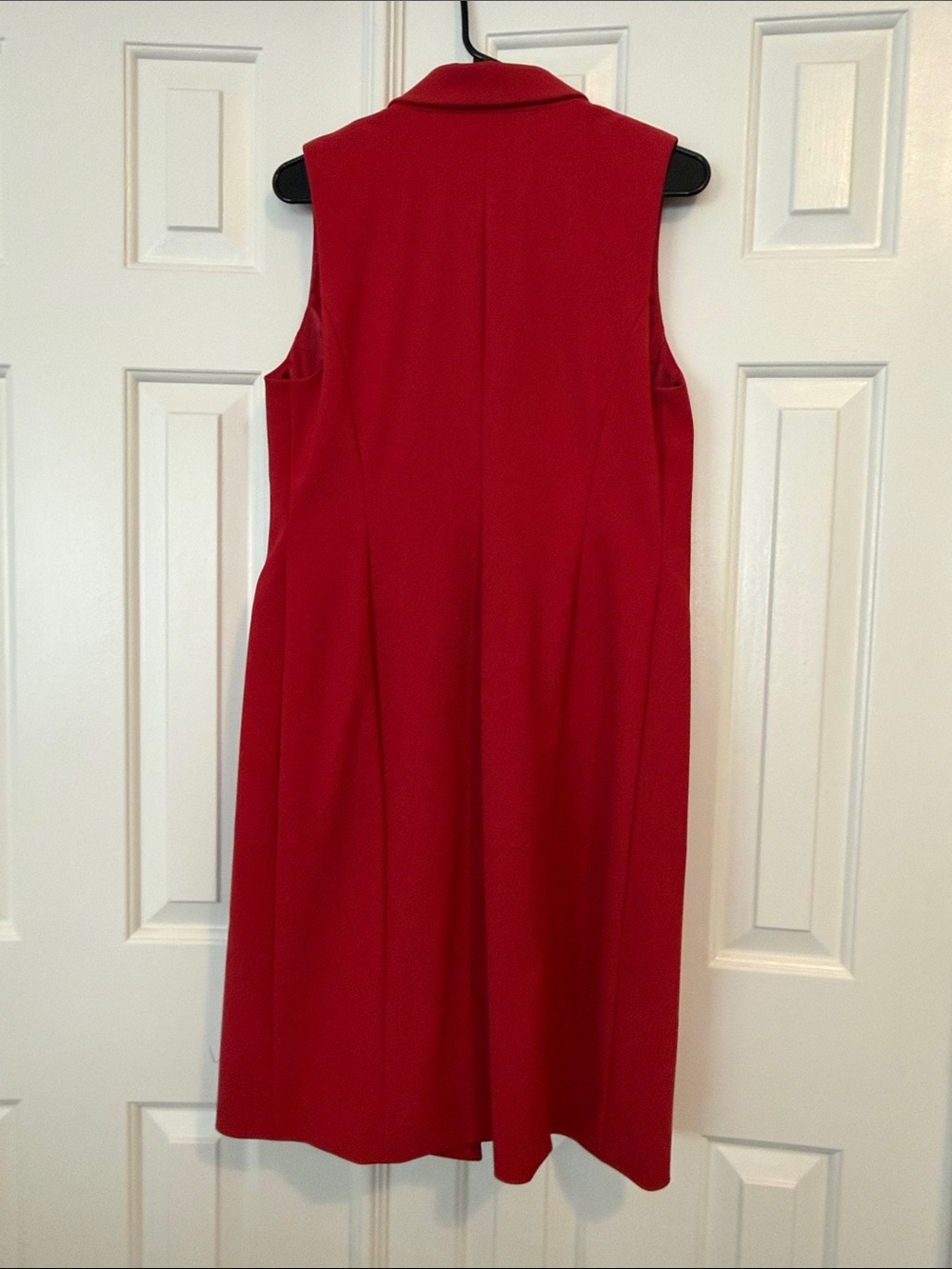GSTQ Sleeveless Red Midi Blazer Dress - Picture 6 of 7